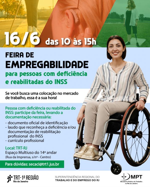 Feira de empregos oferece vagas para pessoas com deficiência no Rio