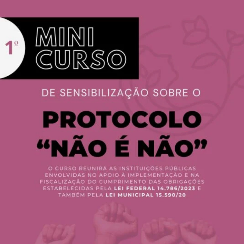 Curso vai capacitar bares e baladas de Curitiba para implementação de ações do Protocolo Não é Não